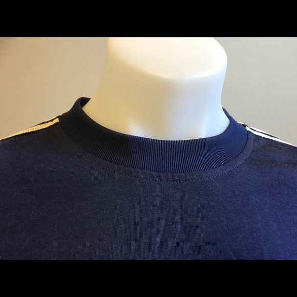 Men’s Adidas Short Sleeve Blue Crew Neck Top - Picture 8 of 9